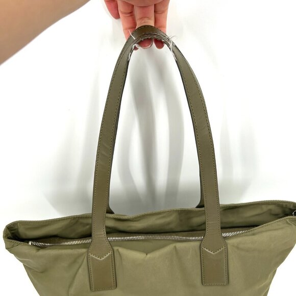 MARC JACOBS Army Green Wingman 100% Nylon Tote Bag Purse - Picture 5 of 10